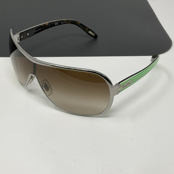 Ralph Lauren Shield Sunglasses RA 4078 102/13 125 Light Silver Brown Gradient main image 7